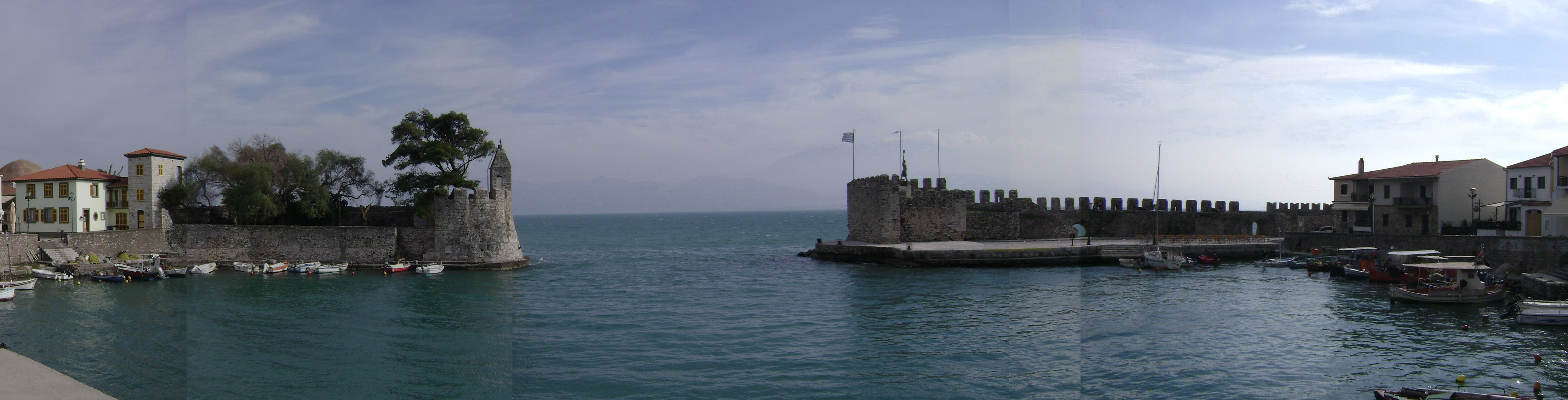Panoramic Nafpaktos port